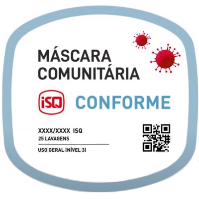 Produto aprovado da ISQ para máscaras comunitárias